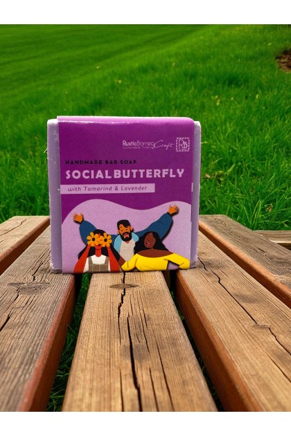 RB Handmade Bar Soap: Social Butterfly with Tamarind & Lavender 